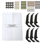 2015-2024 Chevrolet Colorado/GMC Canyon Crew Cab Chrome Stainless Steel Side Step Nerf Bars