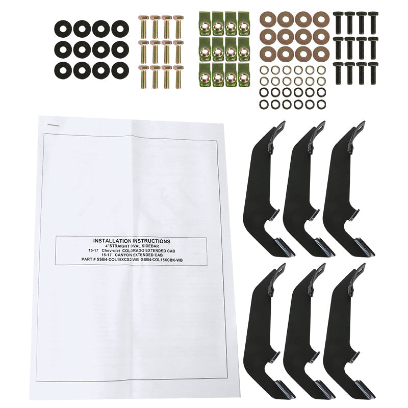 2015-2021 Chevrolet Colorado/GMC Canyon Extended (Double) Cab Chrome Stainless Steel Side Step Nerf Bars