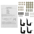 2001-2003 Ford F-150 SuperCrew Cab 4" Black Stainless Steel Side Step Nerf Bars