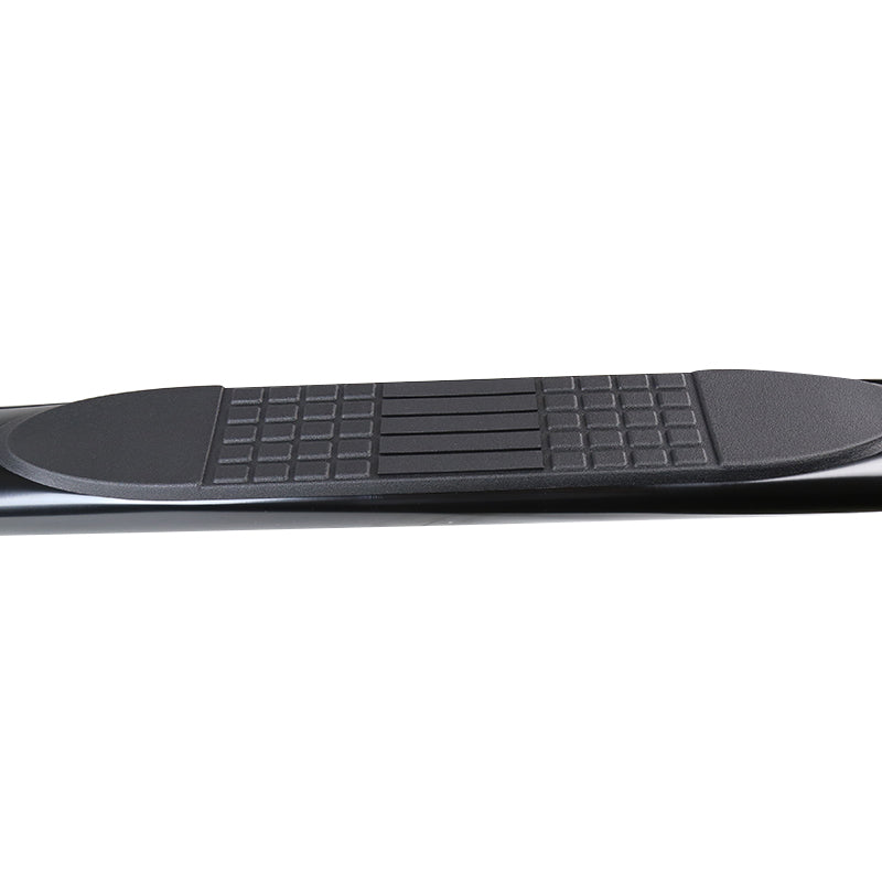 2009-2014 Ford F-150 SuperCrew Cab 4" Black Stainless Steel Side Step Nerf Bars
