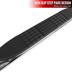 2015-2024 Ford F-150/F-250/F-350/F-450/F-550 Super Cab 4" Chrome Stainless Steel Side Step Nerf Bars