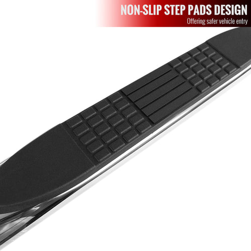 1997-2004 Ford F-150/F-250 SuperCab 4" Chrome Stainless Steel Side Step Nerf Bars