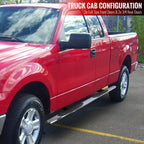 1997-2004 Ford F-150/F-250 SuperCab 4" Chrome Stainless Steel Side Step Nerf Bars