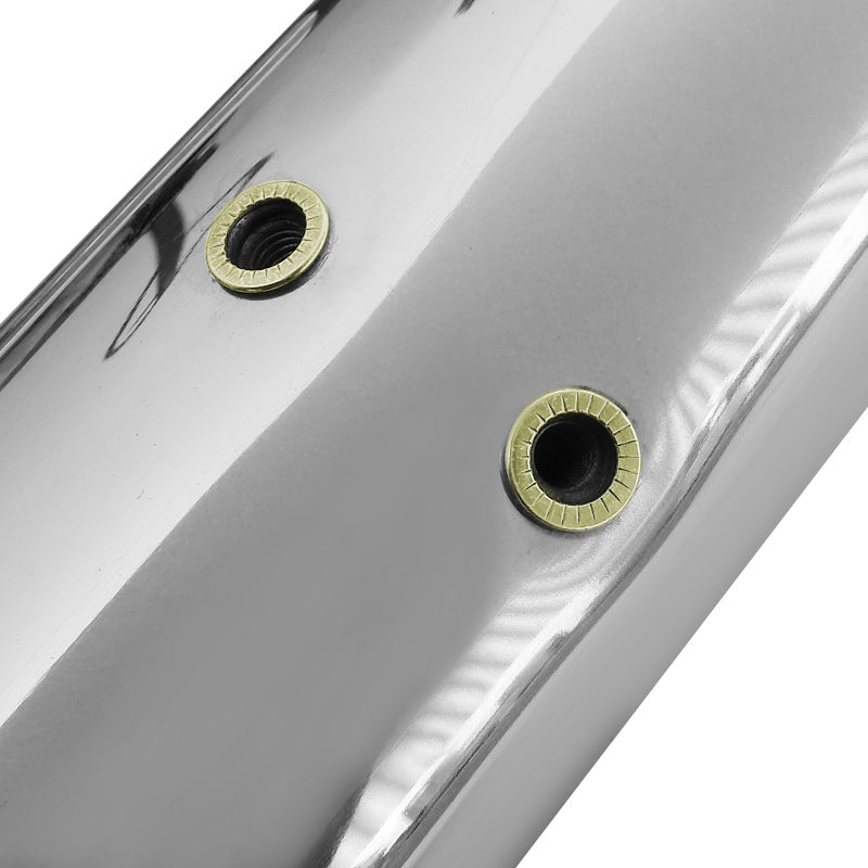 1999-2016 Ford F-250/F-350/F-450/F-550 SuperCrew 4" Chrome Stainless Steel Side Step Nerf Bars