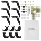 2009-2018 Dodge RAM 1500 / 2010-2024 RAM 2500 3500 4500 5500 Crew Cab 4" Black Stainless Side Step Nerf Bars