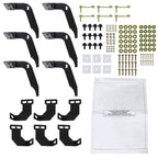 2009-2018 Dodge RAM 1500 / 2019-2021 Dodge RAM Classic Quad Cab 4" Black Stainless Steel Side Step Nerf Bars