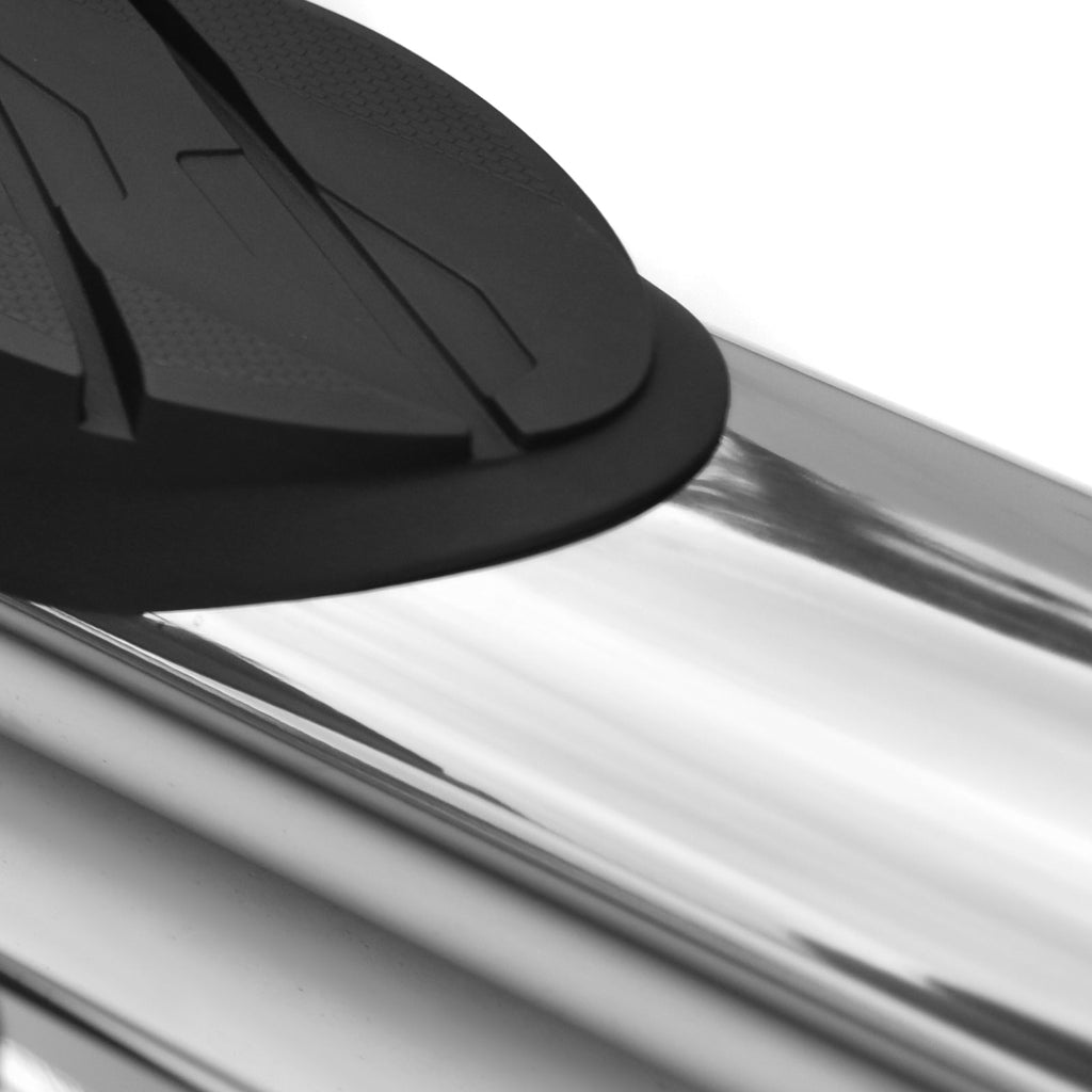 2019-2021 Chevrolet Silverado/GMC Sierra 1500/2500/3500 Crew Cab 4" Chrome Stainless Steel Side Step Nerf Bars