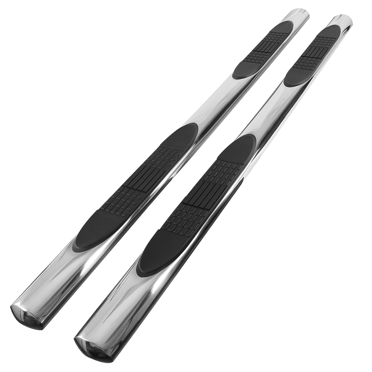 2005-2021 Toyota Tacoma Double (Crew) Cab 4" Chrome Stainless Steel Side Step Nerf Bars