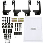 2007-2018 Jeep Wrangler JK 2DR 4" Black Stainless Steel Side Step Nerf Bars
