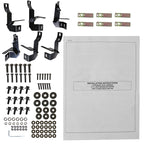 2007-2018 Jeep Wrangler JK 4DR 4" Black Stainless Steel Side Step Nerf Bars