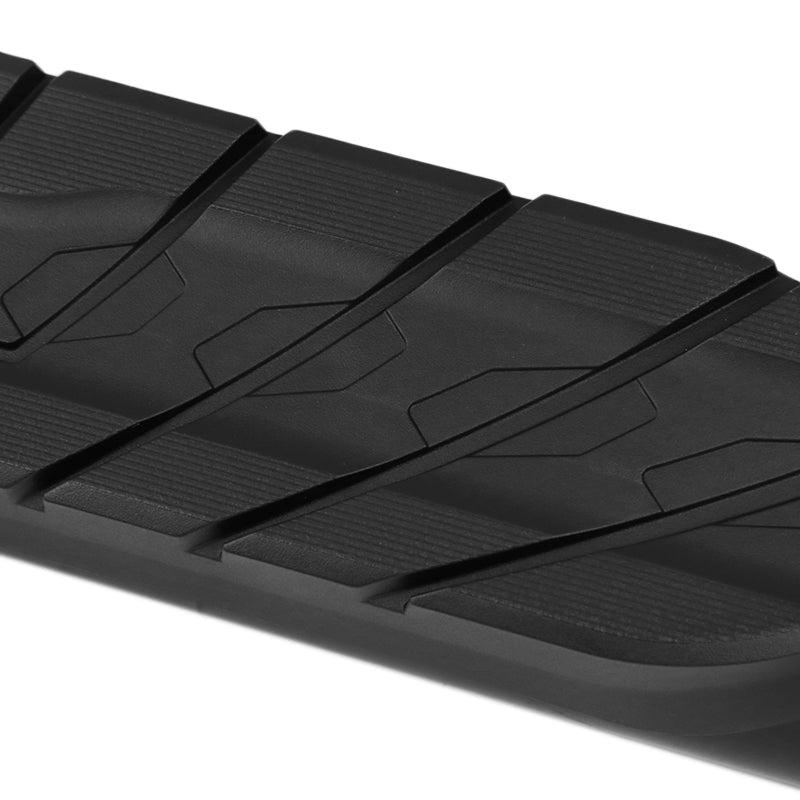 2018-2024 Jeep Wrangler JL 4DR 4" Black Stainless Steel Side Step Nerf Bars