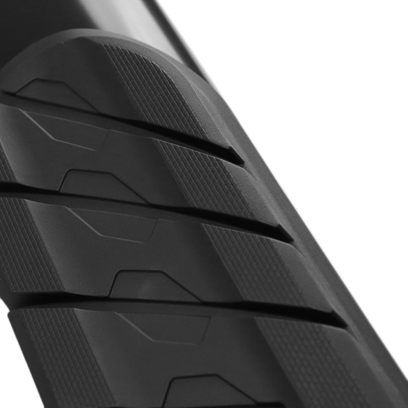 2018-2024 Jeep Wrangler JL 4DR 4" Black Stainless Steel Side Step Nerf Bars