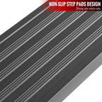 2004-2014 Ford F-150 Super Cab 5" Wide Black Aluminum Side Step Running Boards