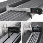 2004-2014 Ford F-150 Super Cab 5" Wide Black Aluminum Side Step Running Boards