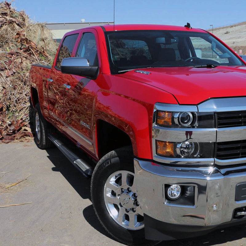 2007-2018 Chevrolet Silverado 1500/2500/3500 Crew Cab Aluminum Side Step Bars
