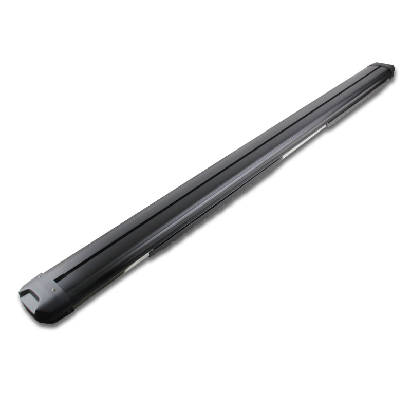 2007-2018 Chevrolet Silverado Double Cab 5" Wide Aluminum Side Step Nerf Bars w/ Stainless Steel Trim Covers