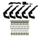 2007-2018 Chevrolet Silverado Double Cab 5" Wide Aluminum Side Step Nerf Bars w/ Stainless Steel Trim Covers