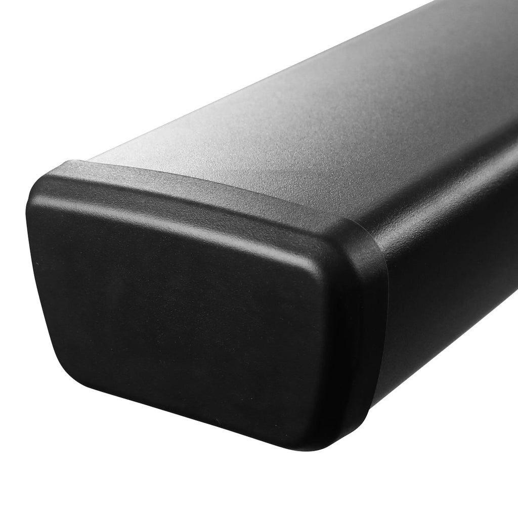2007-2021 Toyota Tundra Double (Crew) Cab 4" Wide Black Stainless Steel Side Step Bars