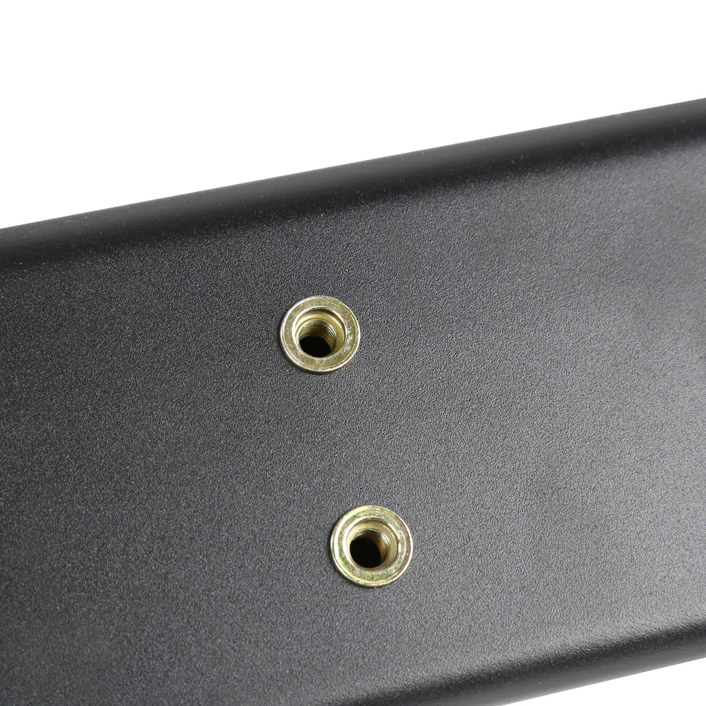 2007-2021 Toyota Tundra Double (Crew) Cab 4" Wide Black Stainless Steel Side Step Bars