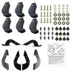 2007-2021 Toyota Tundra Double (Crew) Cab 4" Wide Black Stainless Steel Side Step Bars