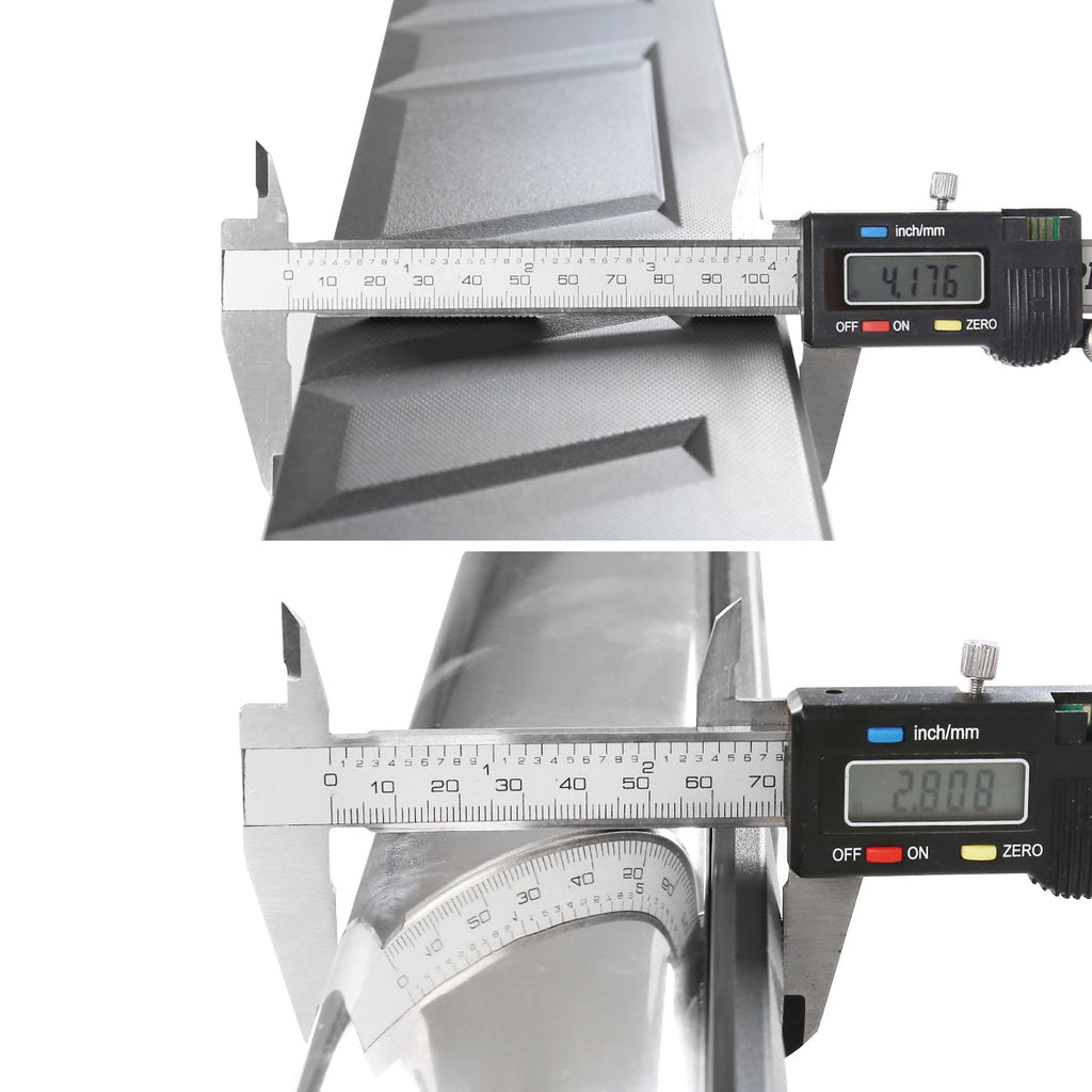 2007-2021 Toyota Tundra Double (Crew) Cab 4" Wide Chrome Stainless Steel Side Step Bars