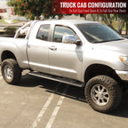 2007-2021 Toyota Tundra Double (Crew) Cab 4" Wide Chrome Stainless Steel Side Step Bars