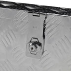 Universal 20" Heavy Duty Silver Aluminum Tool Box w/ Lock & Keys