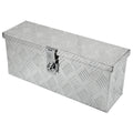 Universal 20" Heavy Duty Silver Aluminum Tool Box w/ Lock & Keys