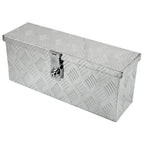 Universal 20" Heavy Duty Silver Aluminum Tool Box w/ Lock & Keys