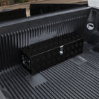 Universal 31" Heavy Duty Black Aluminum Tool Box w/ Side Handles, Lock, & Keys