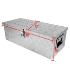 Universal 30" Heavy Duty Aluminum Truck Tool Box w/ Side Handles, Lock & Keys
