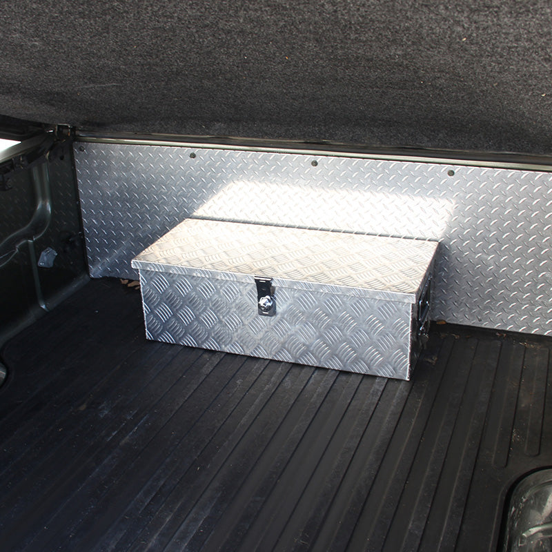Universal 30" Heavy Duty Aluminum Truck Tool Box w/ Side Handles, Lock & Keys