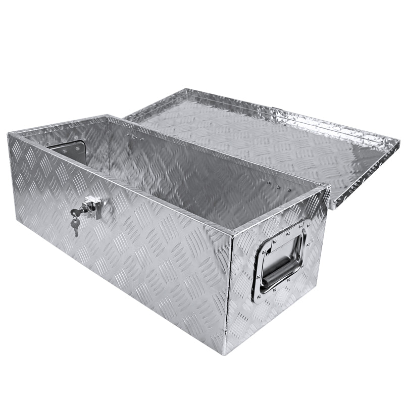 Universal 30" Heavy Duty Aluminum Truck Tool Box w/ Side Handles, Lock & Keys