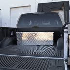 Universal 44" Heavy Duty Silver Aluminum Truck Tool Box w/ Side Handles, Lock, & Keys