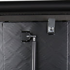 Universal 15~28" Black Heavy Duty Aluminum Truck Trailer Tongue Tool Box w/ Lock & Keys