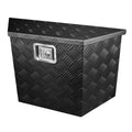 Universal 15~28" Black Heavy Duty Aluminum Truck Trailer Tongue Tool Box w/ Lock & Keys