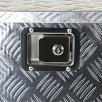 Universal 15~29" Silver Heavy Duty Aluminum Truck Trailer Tongue Tool Box w/ Lock & Keys