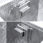 Universal 15~29" Silver Heavy Duty Aluminum Truck Trailer Tongue Tool Box w/ Lock & Keys