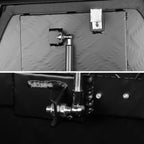 Universal 15~29" Heavy Duty Black Aluminum Truck Trailer Tongue Tool Box w/ Lock & Keys