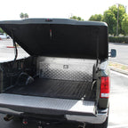 Universal 49" Heavy Duty Silver Aluminum Truck Tool Box w/ Side Handles, Lock, & Keys