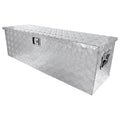 Universal 49" Heavy Duty Silver Aluminum Truck Tool Box w/ Side Handles, Lock, & Keys