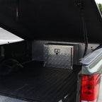Universal 24" Heavy Duty Silver Aluminum Underbody Truck Tool Box w/ T-Handle Latch, Lock, & Keys