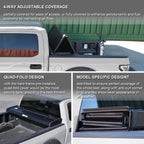 2016-2021 Nissan Titan / Titan XD 5.5' Bed Hard Quad-Fold Tonneau Cover