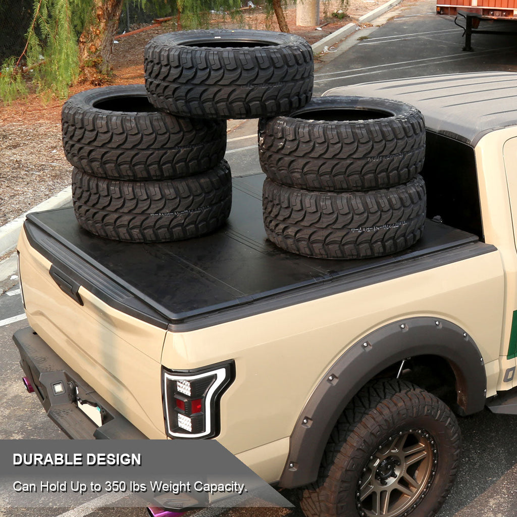 2016-2021 Nissan Titan / Titan XD 5.5' Bed Hard Quad-Fold Tonneau Cover