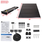 1988-2002 Chevrolet GMC C/K 1500 2500 3500 Fleetside 6'6" Bed Hard Quad-Fold Tonneau Cover