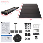 2004-2007 Chevrolet Silverado / GMC Sierra 1500 2500 3500 Crew Cab 5'8" Short Bed Hard Quad-Fold Tonneau Cover