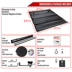 2005-2015 Toyota Tacoma Double Cab 60" Bed Roll Up Vinyl Tonneau Cover