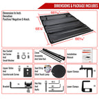 2017-2024 Titan 5.5FT 5'6" Truck Short Bed Roll UP Vinyl Tonneau Cover