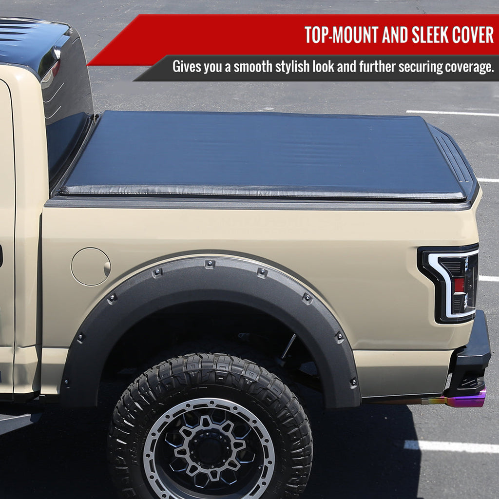 2019-2022 Ford Ranger 5FT Short Bed Soft Roll Up Tonneau Cover