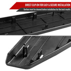 2013-2018 Nissan Frontier Black Textured ABS Tailgate Molding Protector Cap